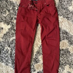 Sartoria Tramarossa Men’s Red Pants 30